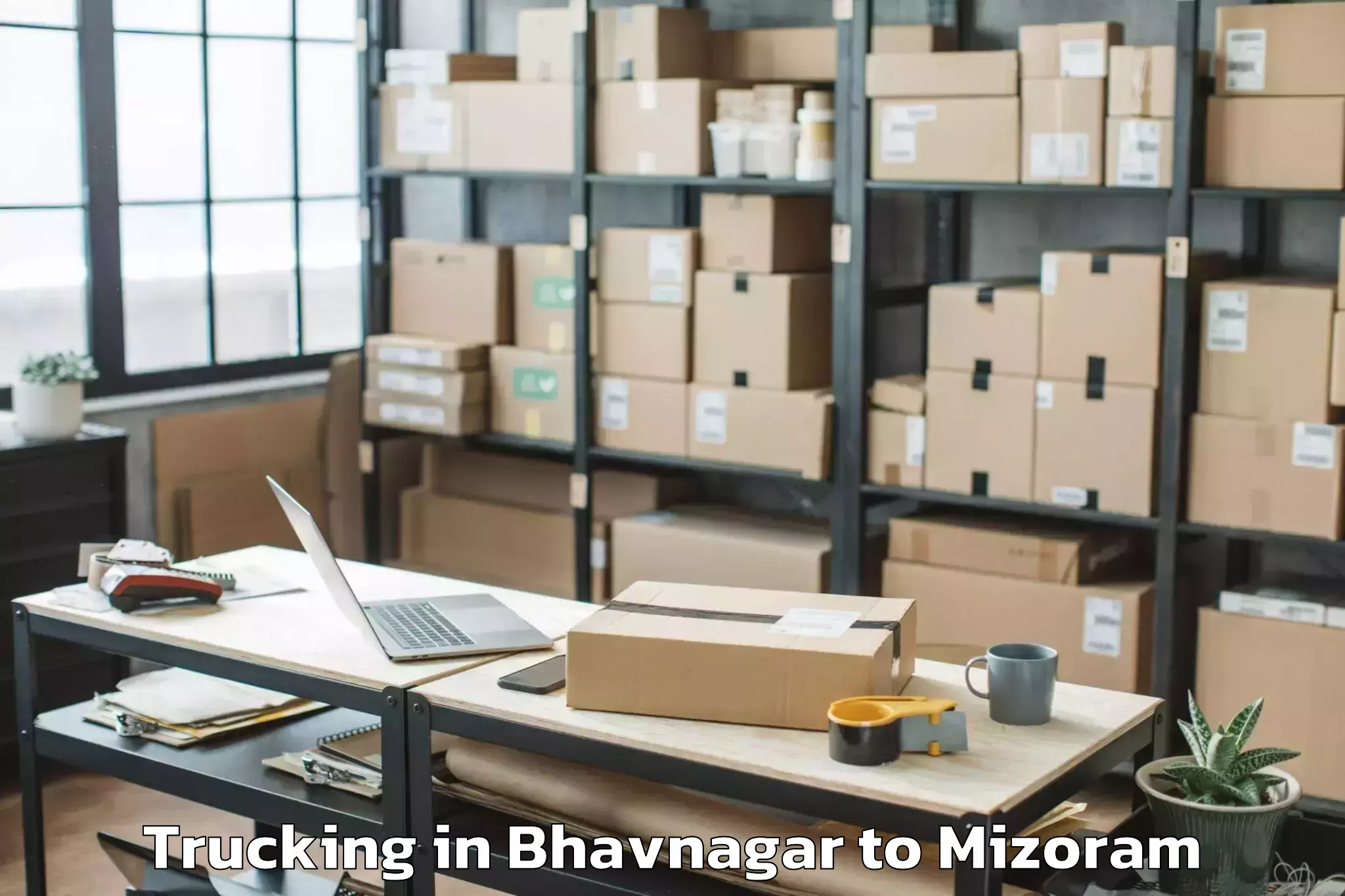 Book Bhavnagar to Hnahthial Trucking Online